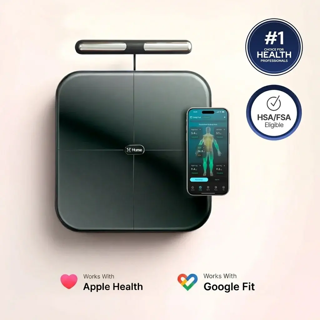 Demonstration of how the Hume Health Body Pod bioelectrical impedance works